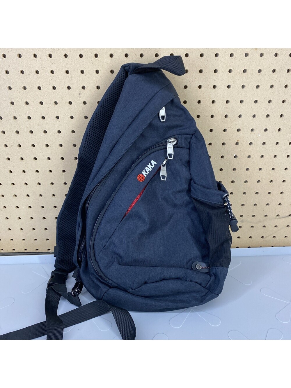 KAKA RFID Sling Bag Crossbody Backpack Shoulder Bag Black